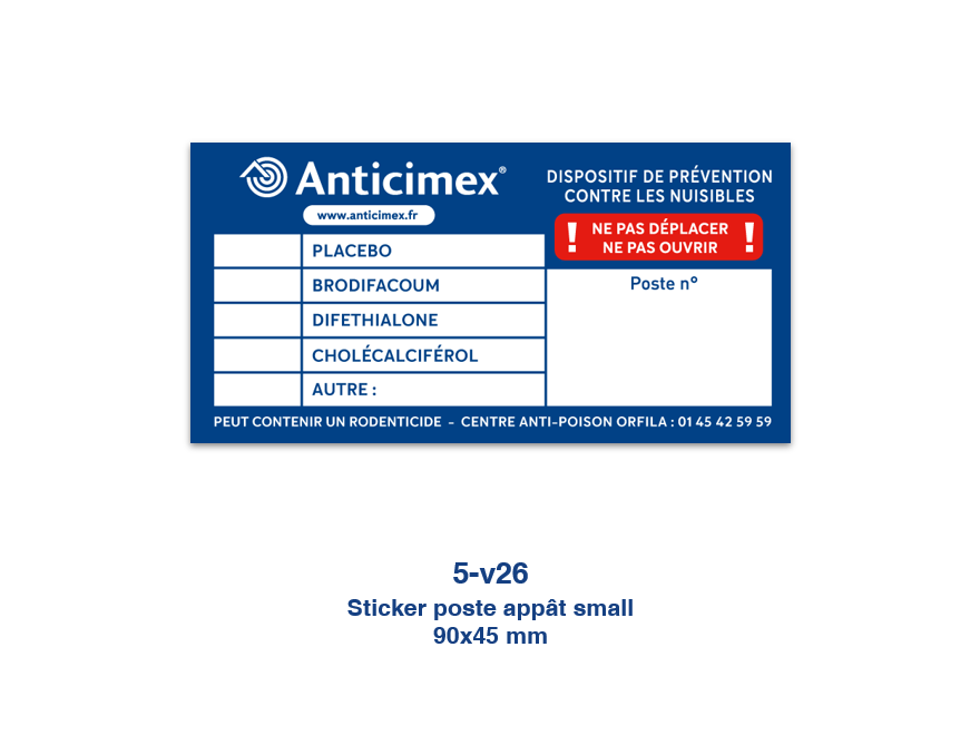 Sticker 5 - Poste appât Small