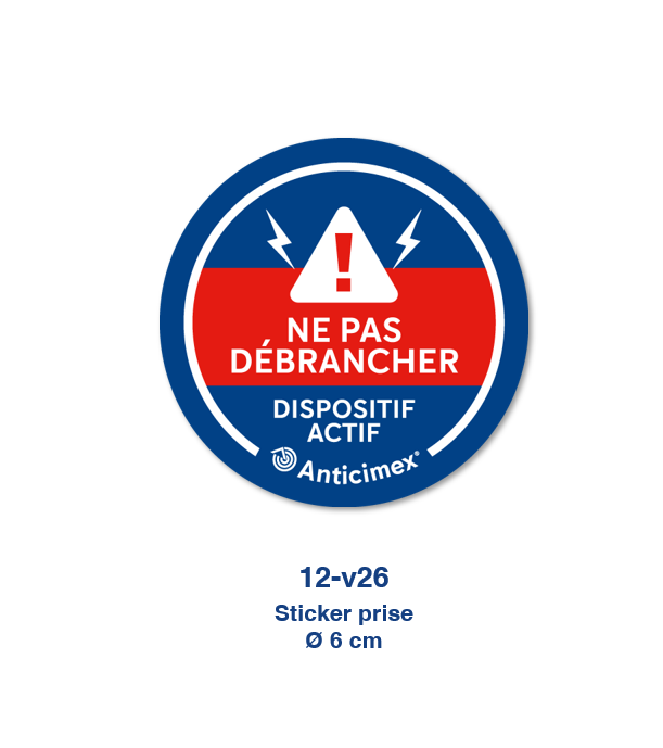 Sticker 12 - Prise rond