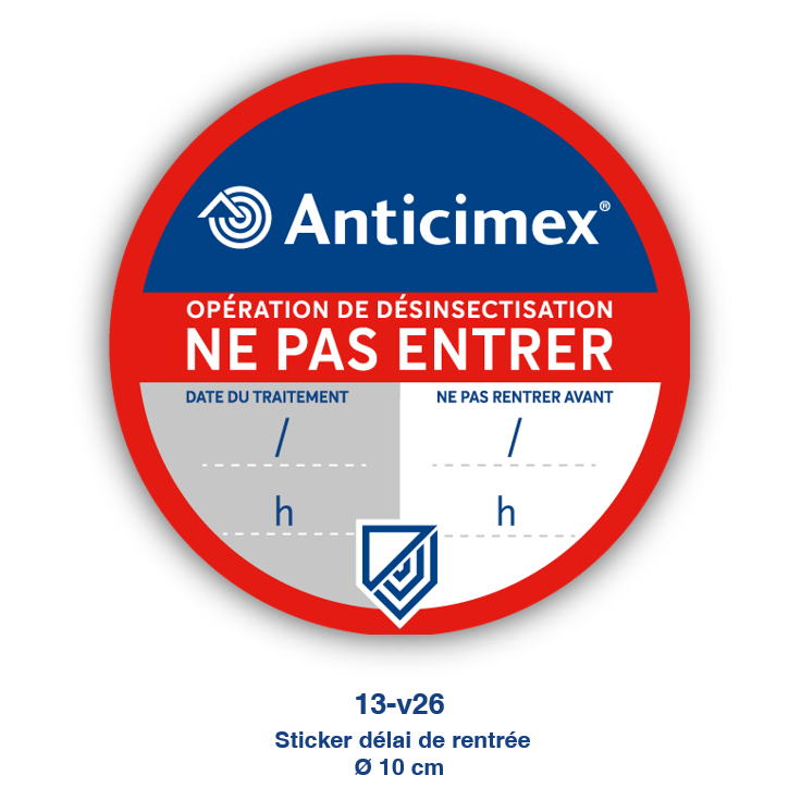 Sticker 13 - Délai de rentrée rond